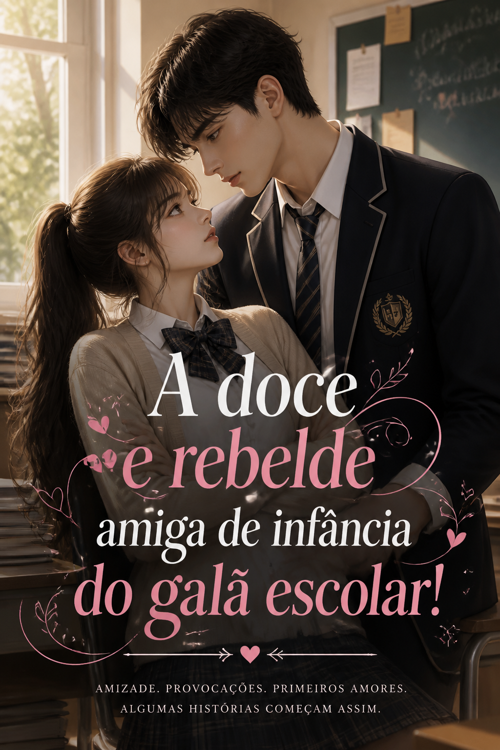 A doce e rebelde amiga de infância do galã escolar!